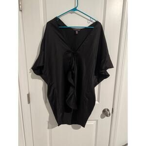 Victoria’s Secret Very Sexy Satin Wrap Kimono Robe – One Size – Black